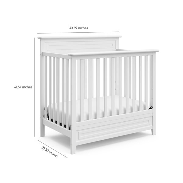 Storkcraft Petal 4in1 Mini Convertible Crib with Mattress & Reviews